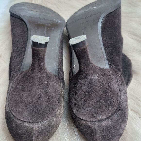 Stuart Weitzman Brown Suede Ankle Bootie Shoes - Picture 8 of 8